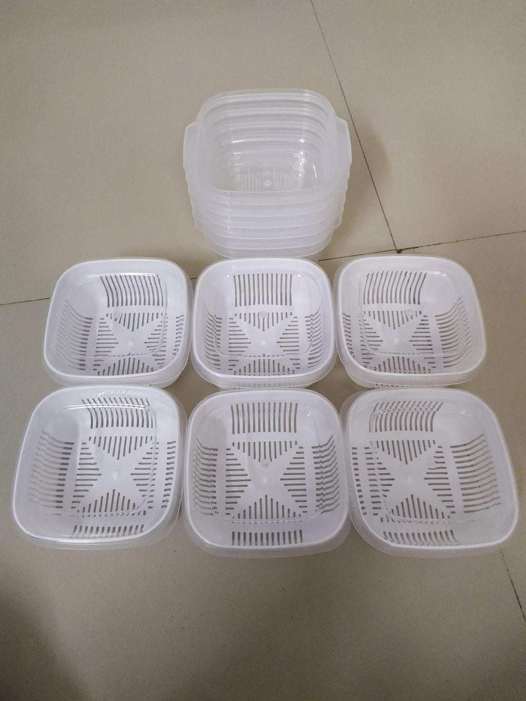 6 Pcs Refrigerator Storage Organizers